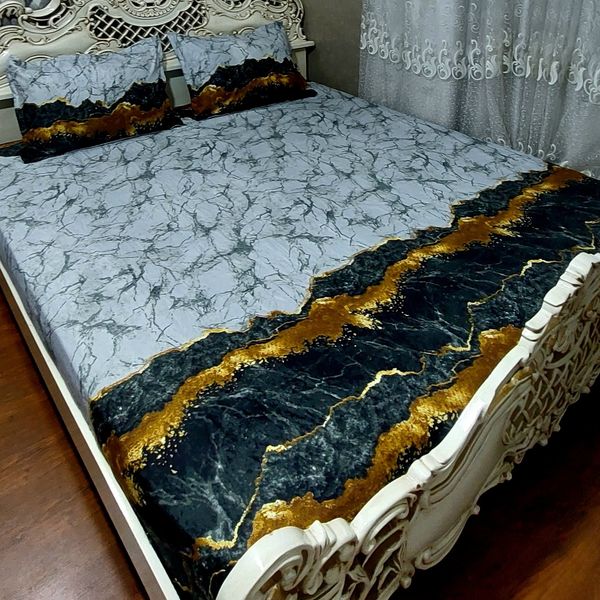 روتختی دونفره ملحفه کشدار تشک خوشخواب سنگی
