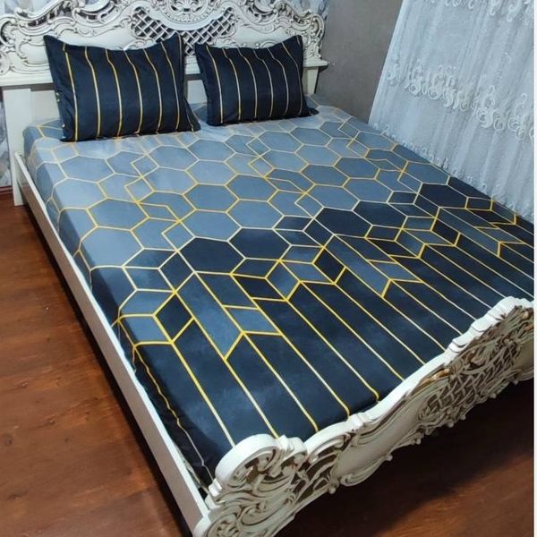 روتختی طوسی دونفره روکش تشک دونفره طوسی حاشیه تیره