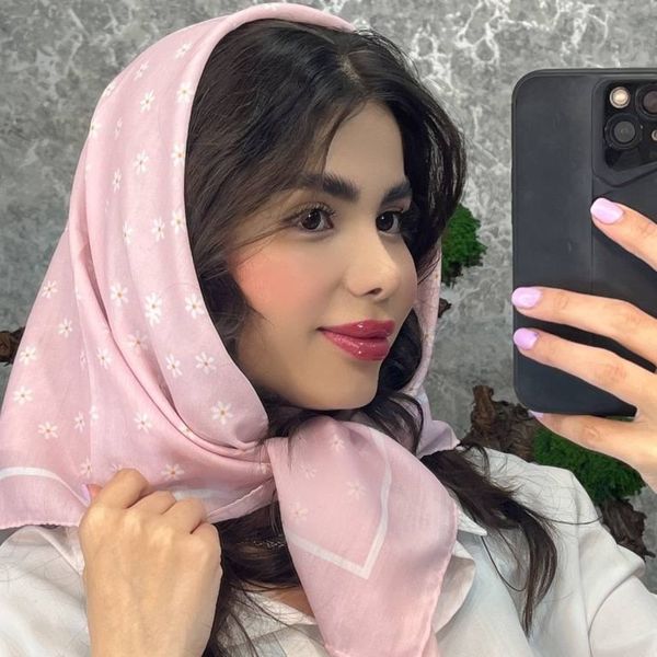 مینی اسکارف صورتی کد201