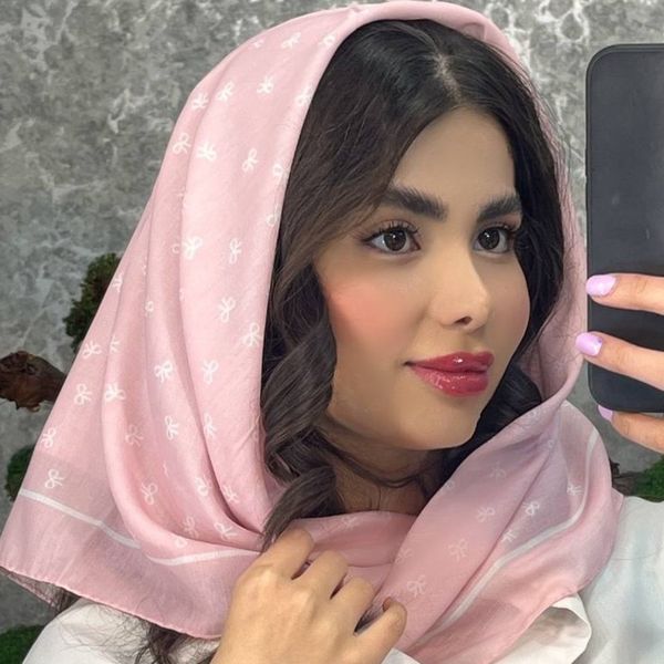 مینی اسکارف صورتی کد201