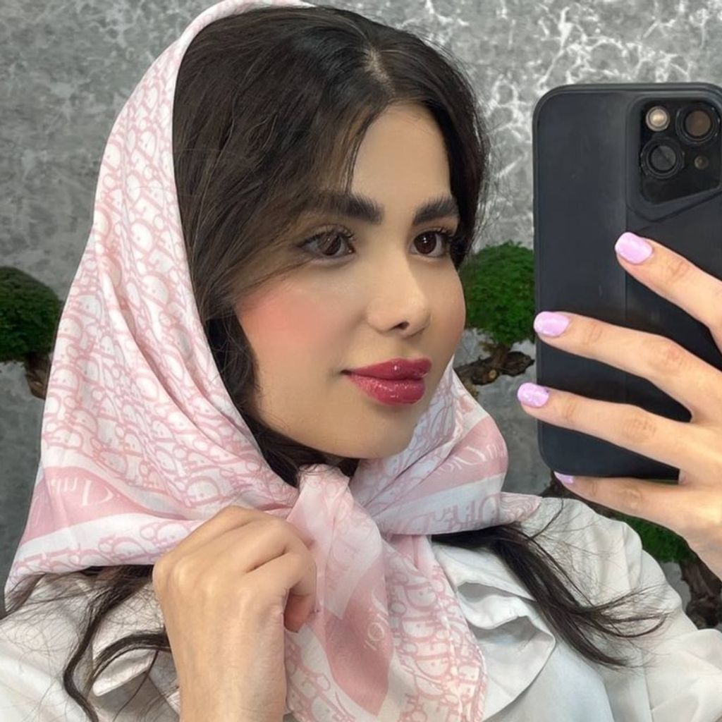 قیمت مینی اسکارف صورتی کد201