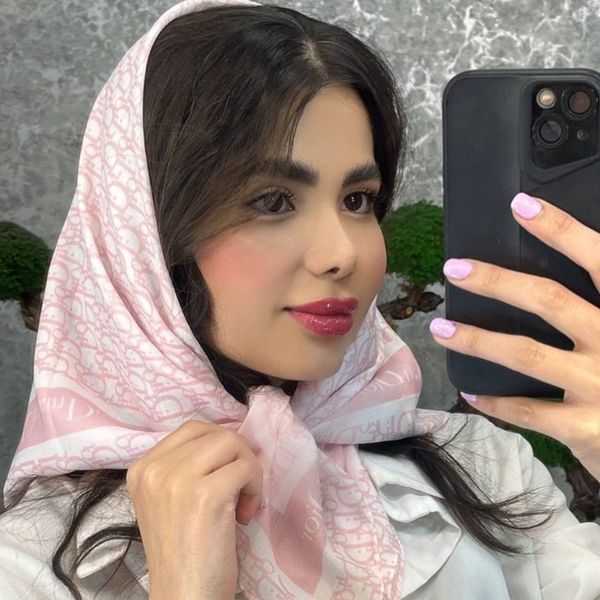 مینی اسکارف صورتی کد201