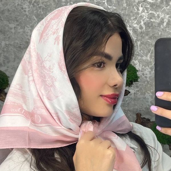 مینی اسکارف صورتی کد201