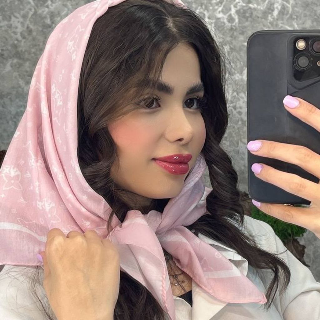 خرید آنلاین مینی اسکارف صورتی کد201