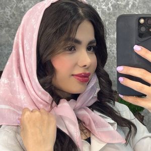 خرید آنلاین مینی اسکارف صورتی کد201