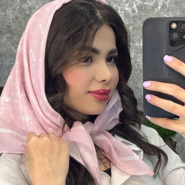 مینی اسکارف صورتی کد201