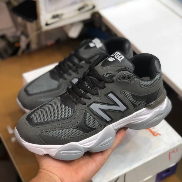 کفش نیوبالانس 9060 ست زنانه و مردانه رنگ طوسی