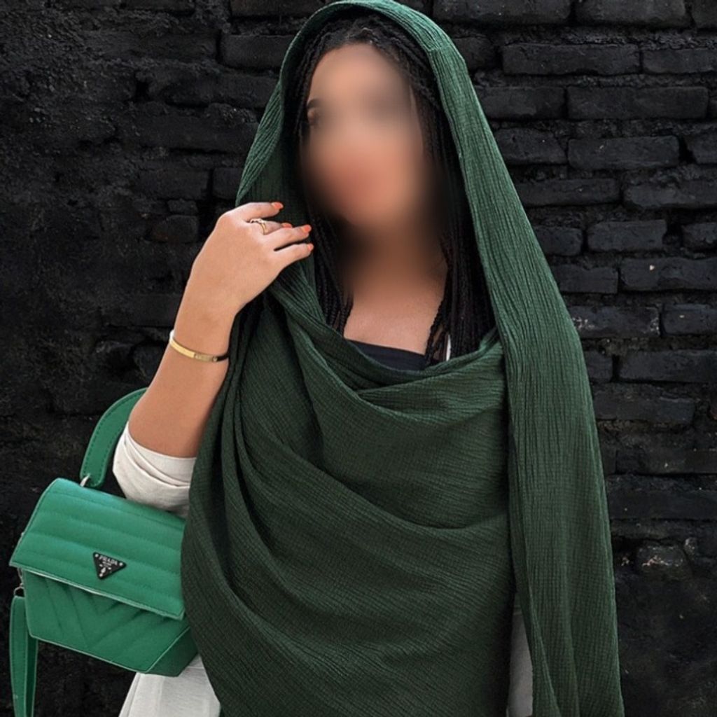 خرید اینترنتی شال پفکی ریشه پرزی