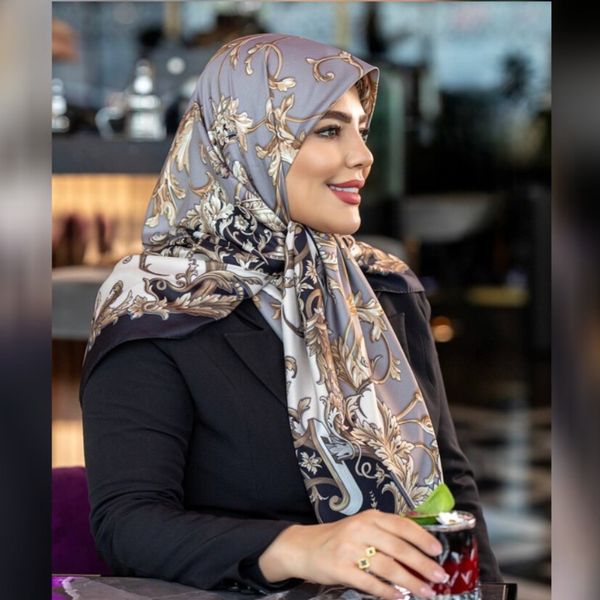 روسری ابریشم توییل قواره 140 کد 20