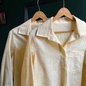 مشخصات شومیزلینن تابستانه زردکره ای