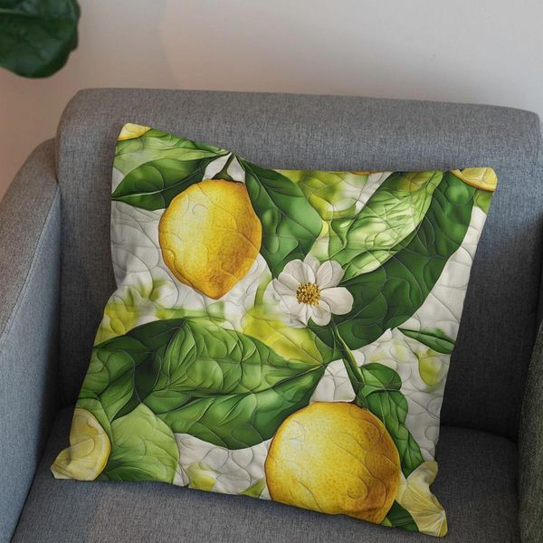 پارچه مخمل روبالشی پارچه باما طرح 5 بعدی  میوه ها کد 5013544