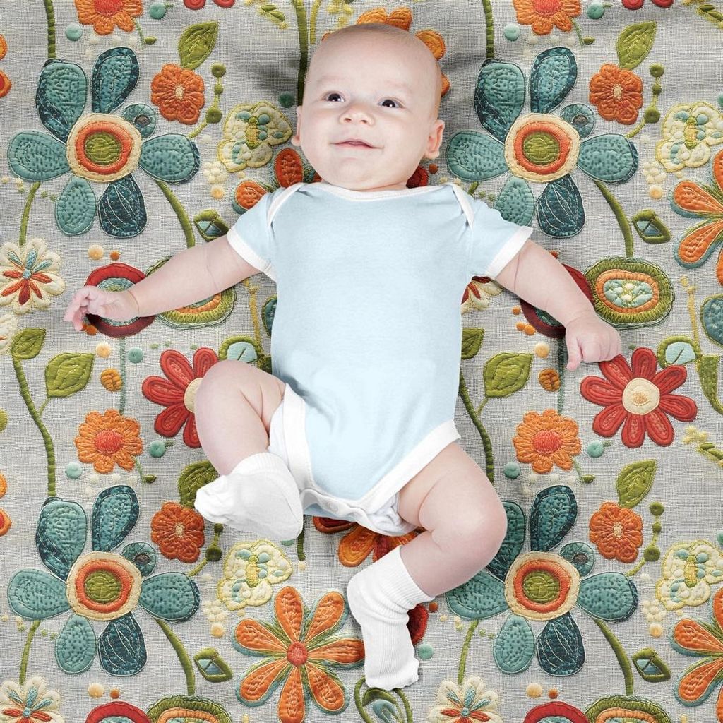 مشخصات پارچه مخمل روتختی یک نفره پارچه باما طرح 5 بعدی گل گلدوزی کد 5013555