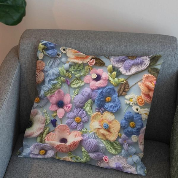 پارچه مخمل روتختی یک نفره پارچه باما طرح 5 بعدی  گل هنری کد 5013560