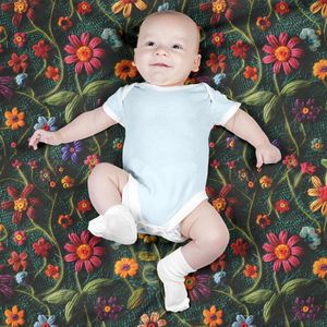 مشخصات پارچه مخمل روتختی یک نفره پارچه باما طرح 5 بعدی  گل باف کد 5013561