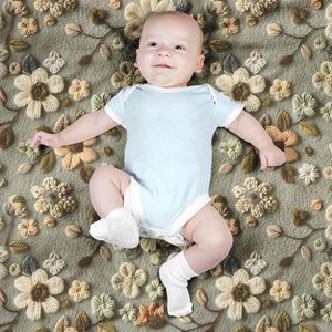 قیمت ارزان پارچه مخمل روتختی یک نفره پارچه باما طرح 5 بعدی  گل ناز کد 5013562