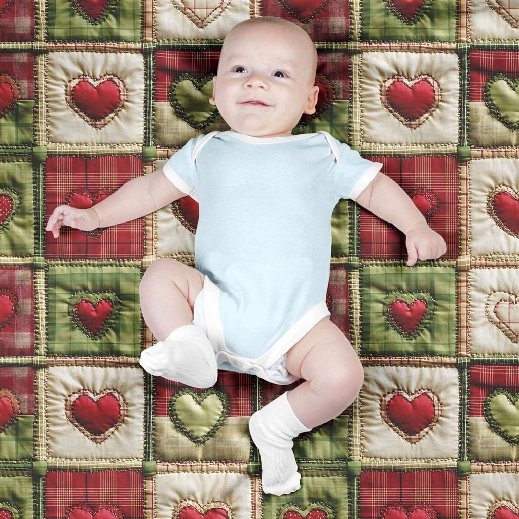 خرید اینترنتی پارچه مخمل روتختی یک نفره پارچه باما طرح 5 بعدی  تکه دوزی کد 5013566