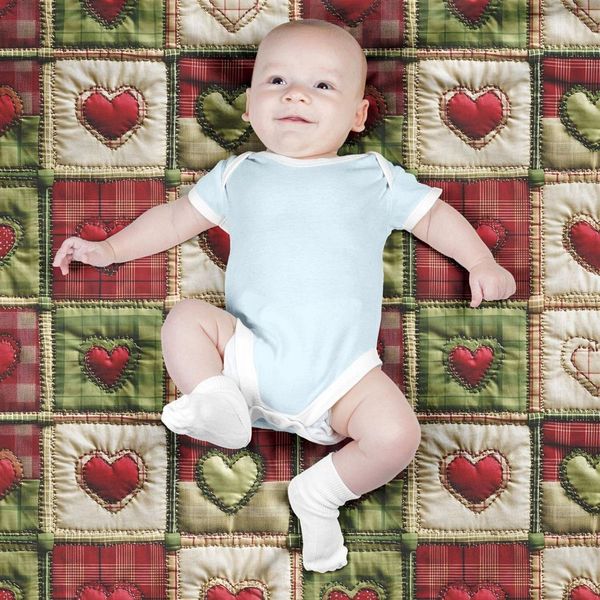 پارچه مخمل روتختی یک نفره پارچه باما طرح 5 بعدی  تکه دوزی کد 5013566