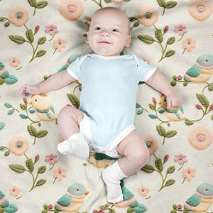 قیمت ارزان پارچه مخمل روتختی یک نفره پارچه باما طرح 5 بعدی پرنده  کد 5013569