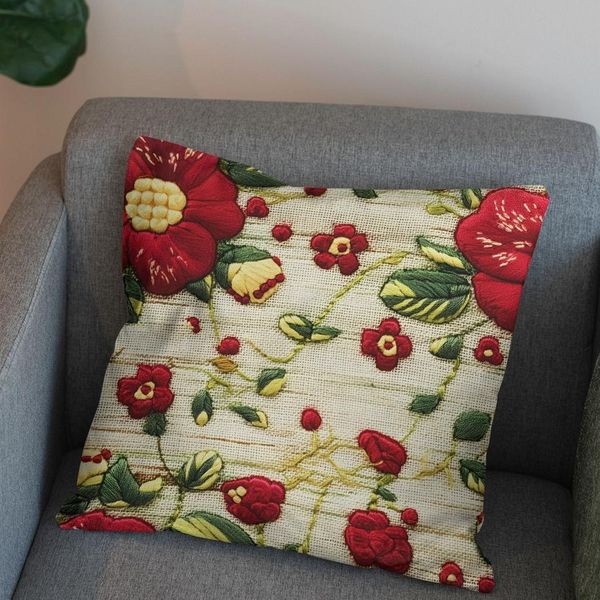 پارچه مخمل کوسن مبل  پارچه باما طرح 5 بعدی گل عاشق  کد 5013576