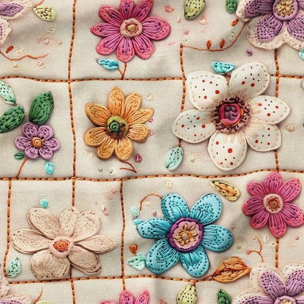 پارچه مخمل کوسن مبل  پارچه باما طرح 5 بعدی گل یاد کد 5013578