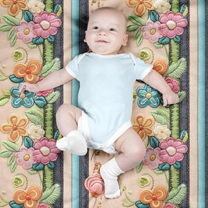 قیمت پارچه مخمل رومیزی پارچه باما طرح 5 بعدی فیدان کد 5013583