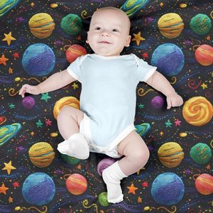 قیمت پارچه مخمل روبالشی پارچه باما طرح 5 بعدی منظومه شمسی کد 5013590