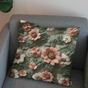 خرید انلاین پارچه مخمل روتختی یک نفره پارچه باما طرح 5 بعدی گل کاغذی  کد 5013605