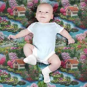 خرید آنلاین پارچه مخمل روتختی یک نفره پارچه باما طرح 5 بعدی خانه هنری کد 5013609