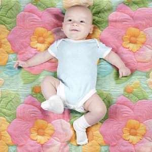 قیمت پارچه مخمل کوسن مبل  پارچه باما طرح 5 بعدی گل رنگی کد 5013613