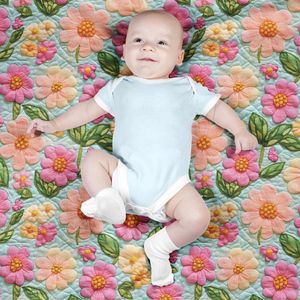 قیمت ارزان پارچه مخمل کوسن مبل  پارچه باما طرح 5 بعدی گل زیبا کد 5013617