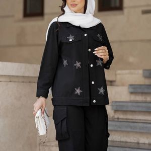 قیمت ست شومیز و شلوار ستاره دار مشکی