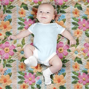 خرید اینترنتی پارچه مخمل روبالشی پارچه باما طرح 5 بعدی گل آرزو کد 5013624