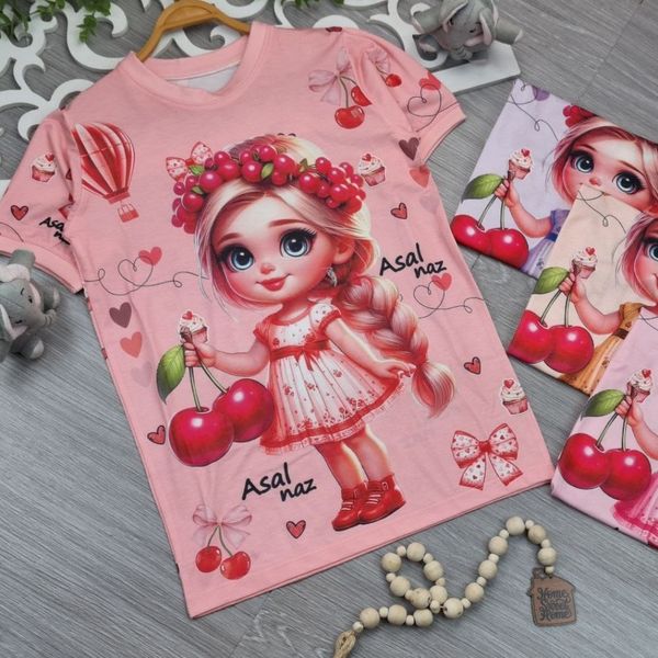 تیشرت دخترانه سایز 45_50_55