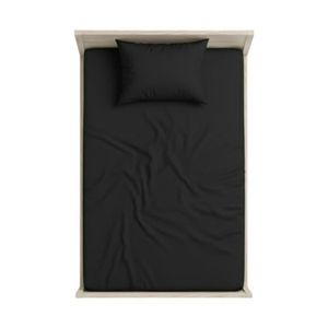 روتختی کشدار ساده مشکی تک نفره