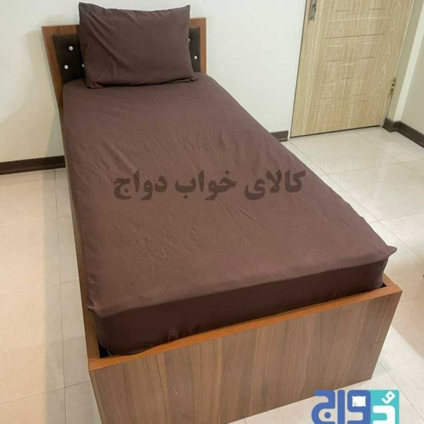 روتختی کشدار ساده شکلاتی تک نفره