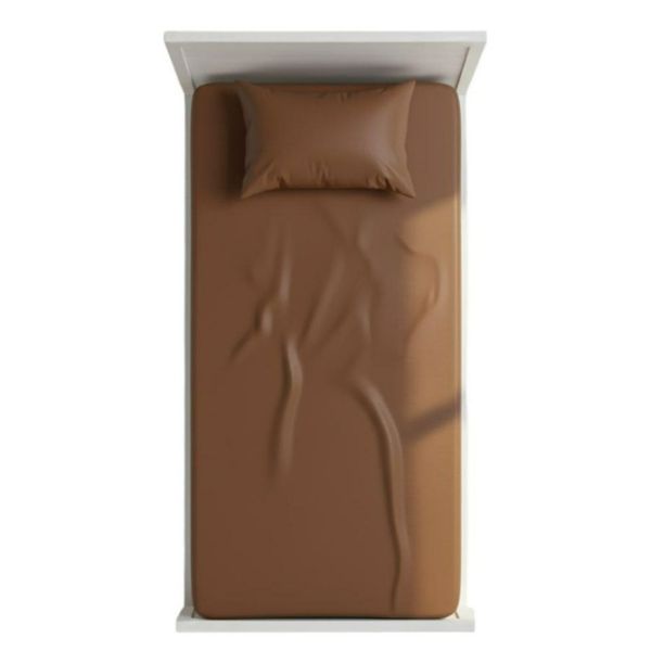 روتختی کشدار ساده شکلاتی تک نفره