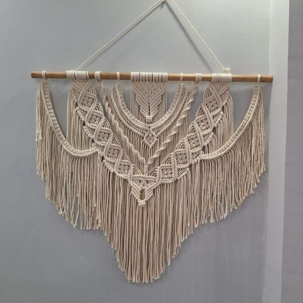 دیوارکوب خاص آویز مکرومه طرح شاهان بافت