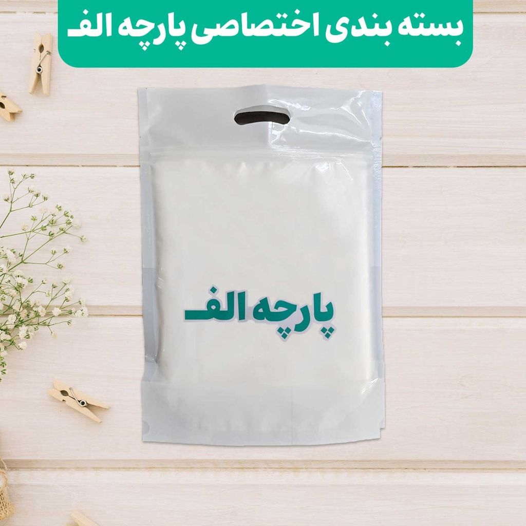 قیمت ارزان پارچه لباسی طرحدار پارچه الف مدل کرپ بوگاتی طرح پری کد 4011672