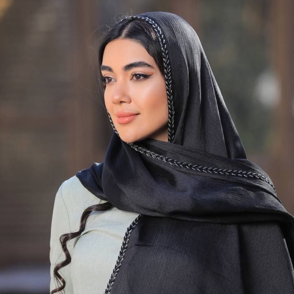 خرید اینترنتی شال کریستال دور منجوق کد 1092