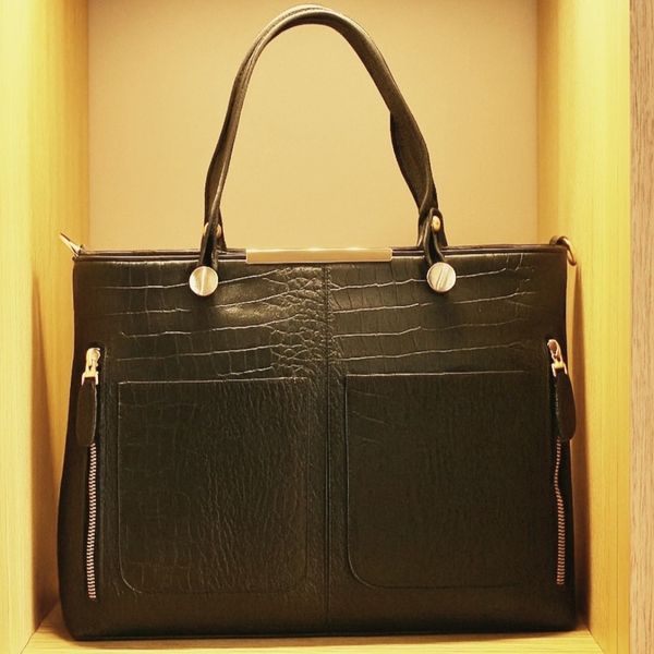 کیف چرم طبیعی زنانه لبخند