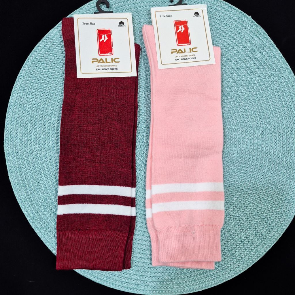 خرید آنلاین جوراب ساقدار زنانه زیر زانو دو خط