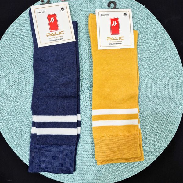 جوراب ساقدار زنانه زیر زانو دو خط