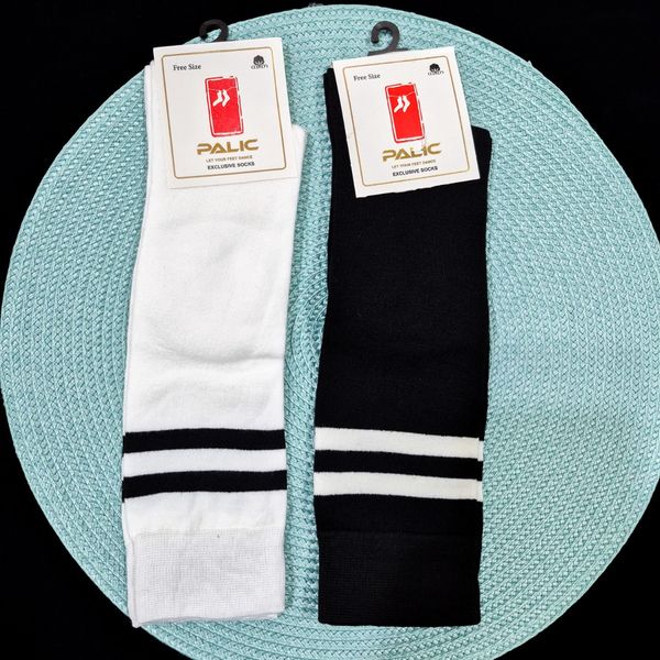 جوراب ساقدار زنانه زیر زانو دو خط