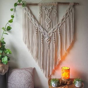 خرید اینترنتی دیوارکوب اویز مکرومه بافی طرح مارال