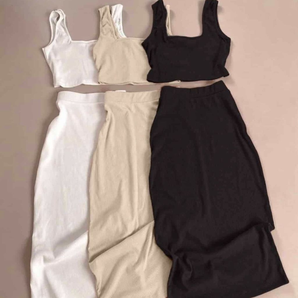 خرید آنلاین ست تاپ دامن پرشیا مشکی