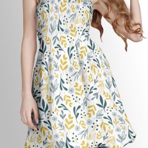 فروش اینترنتی پارچه شومیز پارچه الف مدل کرپ بوگاتی طرح شاخ و برگ کد 4011417