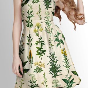 فروش اینترنتی پارچه لباسی پارچه الف مدل کرپ بوگاتی طرح شاخ و برگ کد 4011439