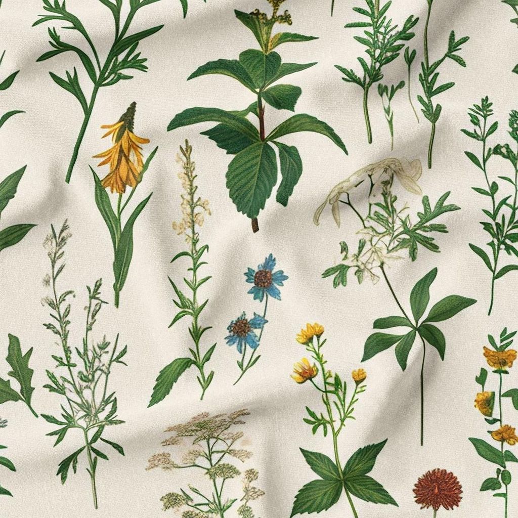 خرید انلاین پارچه لباسی پارچه الف مدل کرپ بوگاتی طرح شاخ و برگ کد 4011442