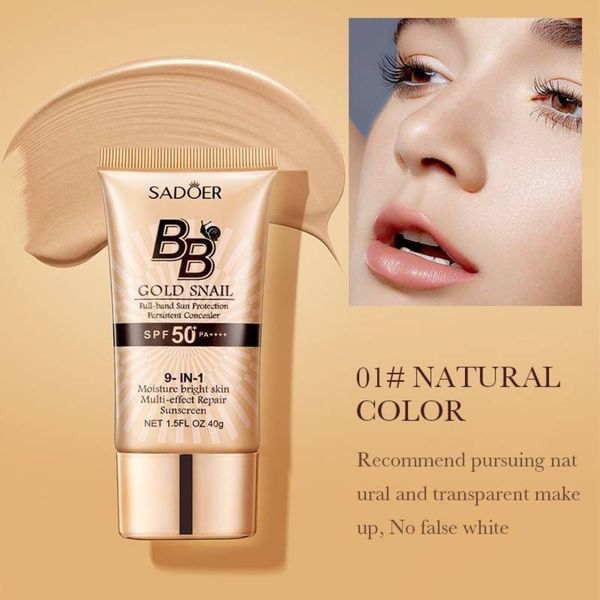 بی بی کرم و ضد آفتاب روشن کننده عصاره حلزون SPF50 سادور SADOER