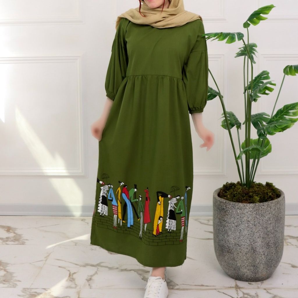 خرید اینترنتی کفتان چاپ آدمک زنانه